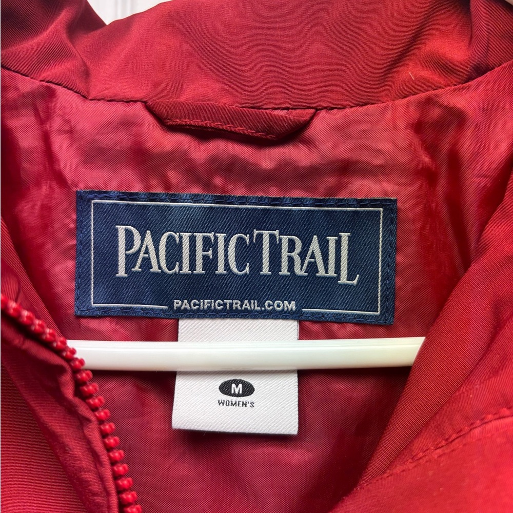 Pacific Trail Women’s Red Hooded Utility Coat Jacket Size M - Picture 2 of 10